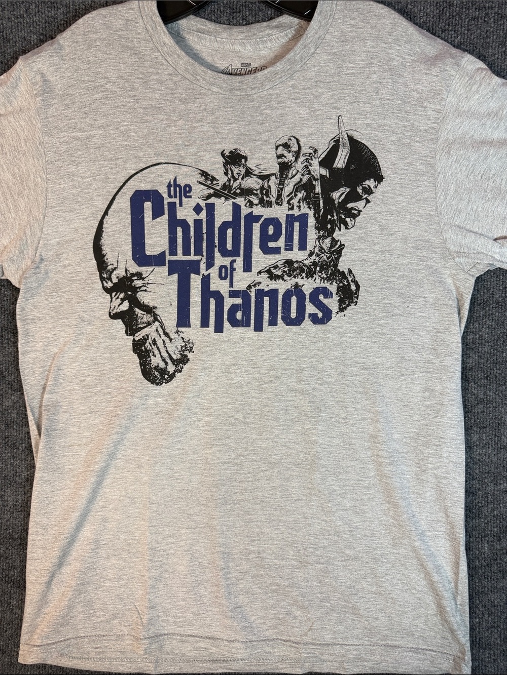 Marvel Avengers The Children of Thanos Men's Medium Graphic T Shirt Gray
